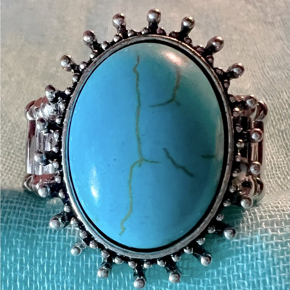 Turquoise expandable ring